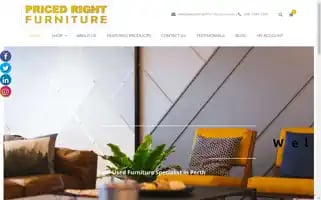 Pricedrightfurniture.com.au Screenshot 2024-05-13 12:06:19