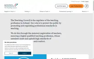 Teachingcouncil.ie Screenshot 2024-06-14 12:28:24