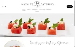 Nicolescatering.com Screenshot 2024-06-12 02:54:14