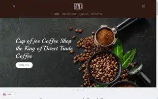 Cupofjoecoffeeshop.com Screenshot 2024-04-17 04:47:10