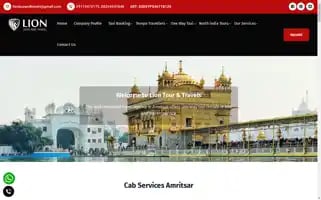 Liontourandtravels.com Screenshot 2024-04-23 08:07:18
