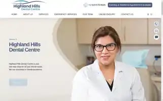 Highlandhillsdentalcentre.com Screenshot 2024-05-28 08:53:40