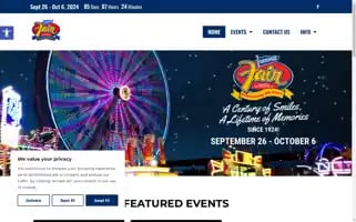 Clevelandcountyfair.com Screenshot 2024-07-03 08:35:43