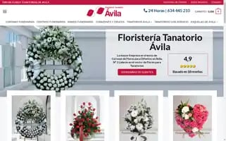 Floristeriatanatorioavila.com Screenshot 2024-07-08 22:02:04