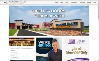 Walkersbluffcasinoresort.com Screenshot 2024-06-13 00:09:23