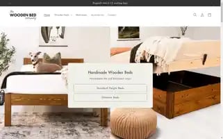 Thewoodenbedcompany.com Screenshot 2024-07-04 17:34:31
