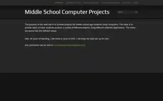 Middleschoolcomputerprojects.org Screenshot 2024-05-12 22:51:21
