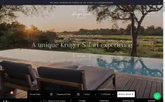 Krugergatehotel.com Screenshot 2024-04-22 22:52:07