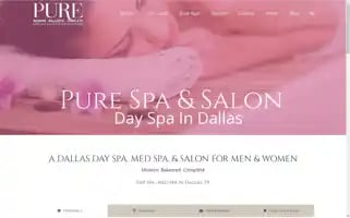 Purespaandsalon.com Screenshot 2024-05-13 14:18:24