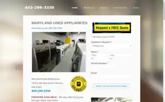 Marylandusedappliances.com Screenshot 2024-05-12 21:05:05