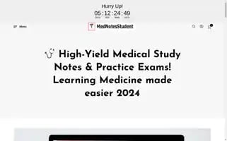 Mednotesstudent.com Screenshot 2024-05-26 10:31:13