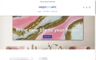 Uniqueresinartz.com Screenshot 2024-04-27 16:52:01