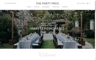 Thepartypros.com Screenshot 2024-05-14 10:19:01