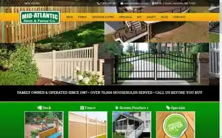 Midatlanticdeckandfence.com Screenshot 2024-05-12 22:50:29