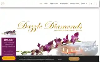 Dazzlediamondscandles.co.uk Screenshot 2024-05-20 01:39:46