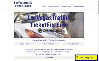 Lasvegastrafficticketfix.com Screenshot 2024-04-18 10:11:27