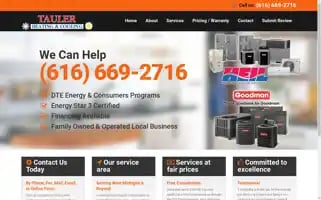 Taulerheatingandcooling.com Screenshot 2024-07-07 00:12:04