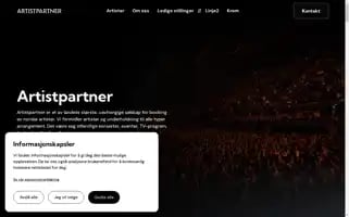 Artistpartner.no Screenshot 2024-06-14 18:18:41