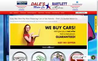 Dalesbartlettmotors.com Screenshot 2024-05-15 19:10:45