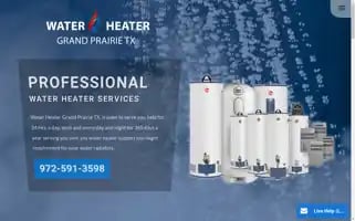 Waterheatergrandprairietx.com Screenshot 2024-06-13 13:44:36