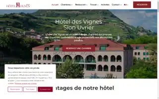 Hoteldesvignes.ch Screenshot 2024-07-04 18:12:53
