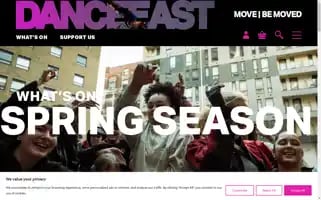 Danceeast.co.uk Screenshot 2024-07-03 20:37:00