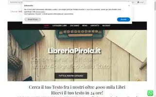 Libreriapirola.it Screenshot 2024-06-11 05:05:13