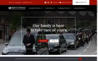 Rosefunerals.co.uk Screenshot 2024-07-04 08:25:54