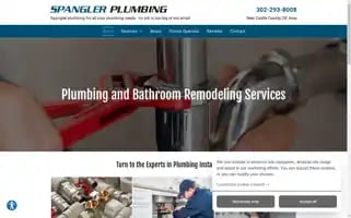 Spanglerplumbingde.com Screenshot 2024-05-14 00:46:27