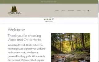 Woodlandcreekherbs.com Screenshot 2024-05-02 03:16:20