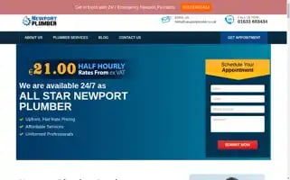 Newportplumber.co.uk Screenshot 2024-06-16 07:41:00