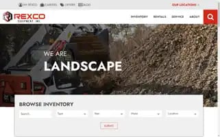 Rexcoequipment.com Screenshot 2024-05-13 17:02:30