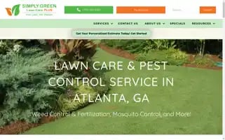 Simplygreenlawncare.com Screenshot 2024-07-03 18:28:30