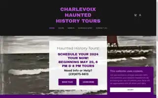 Charlevoixhauntedhistorytours.com Screenshot 2024-04-23 11:27:05
