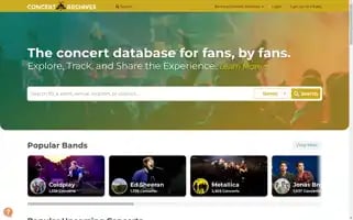 Concertarchives.org Screenshot 2024-05-09 05:33:53