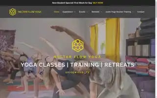 Nectarflowyoga.com Screenshot 2024-05-16 09:33:17