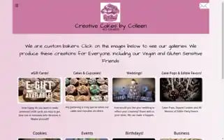 Creativecakesbycolleen.com Screenshot 2024-07-06 14:17:00