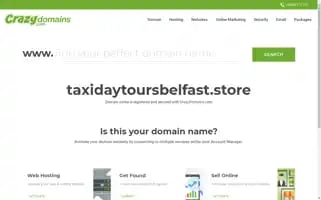 Taxidaytoursbelfast.store Screenshot 2024-04-26 10:33:48