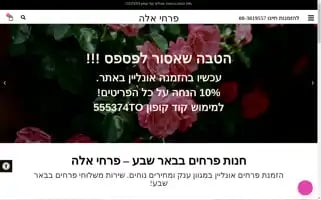 Beersheva-flowers.co.il Screenshot 2024-05-21 09:09:33
