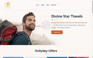 Divinestartravels.com Screenshot 2024-04-14 18:47:05