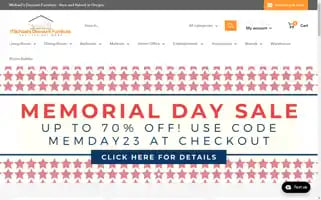 Michaelsdiscountfurniture.com Screenshot 2024-05-12 22:45:47