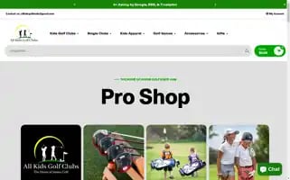 Allkidsgolfclubs.com Screenshot 2024-05-08 11:55:08