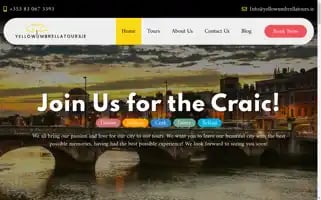 Yellowumbrellatours.ie Screenshot 2024-04-16 09:43:38