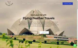 Flyingfeathertravels.com Screenshot 2024-04-16 15:50:32