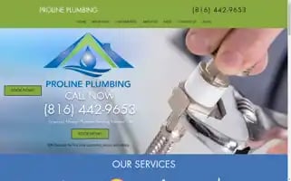 Prolineplumbingkc.com Screenshot 2024-05-16 13:52:23