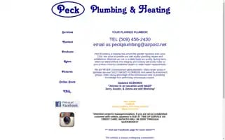 Peckplumbing.com Screenshot 2024-05-16 12:19:07