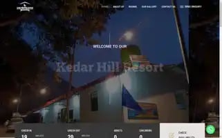 Kedarhillresort.com Screenshot 2024-05-18 11:43:52