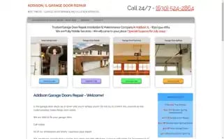 Addisongaragedoorsrepair.com Screenshot 2024-07-06 09:07:27
