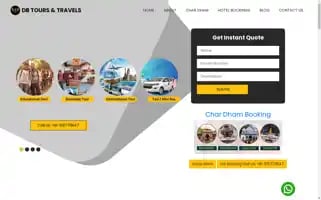 Dbtoursandtravels.com Screenshot 2024-04-17 18:56:43
