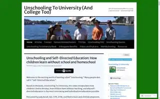 Unschoolingtouniversity.com Screenshot 2024-07-06 14:06:57